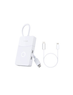 HUB extern D-LINK conectare PC USB Type-C, porturi: 1 x...