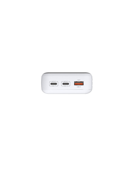 POWER BANK D-Link, 20000mAh 65W max, USB PD 3.0 si QC 3.0, 2 x USB Type-C, 1 x USB, dimensiuni 144 x 69 x 29 mm, alb "DPP-201"