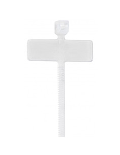Brida plastic 2,5 x 100 eticheta (100 buc)- ELEMATIC,...
