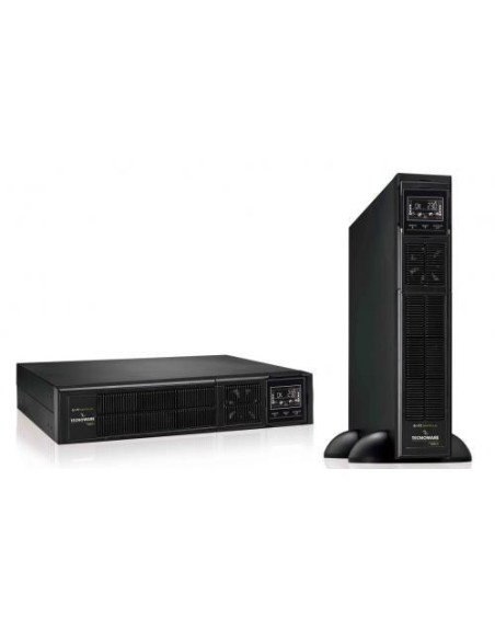 UPS Tecnoware "EVO DSP PLUS", Online, Tower/rack, 2160 W, fara AVR, IEC x 8, display LCD, back-up 11 - 20 min. "FGCEDP2402RTIEC"
