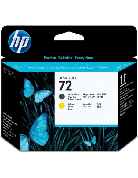 Cap Printare Original HP Matte Black/Yellow, nr.72, pentru DesignJet T1100 1120 1200 1300 2300 T610 620 770 790, , , "C9384A"