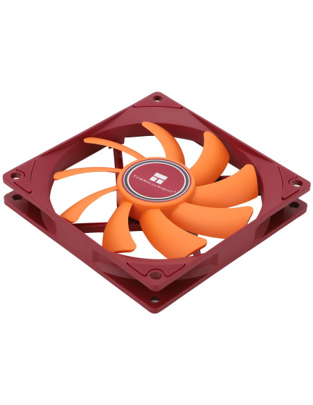 Ventilator Thermalright, 92mm, 2700 rpm, hydraulic bearing, 42.58 cfm, fara LED, 4pin PWM, maro - portocaliu, "TL-9015R"