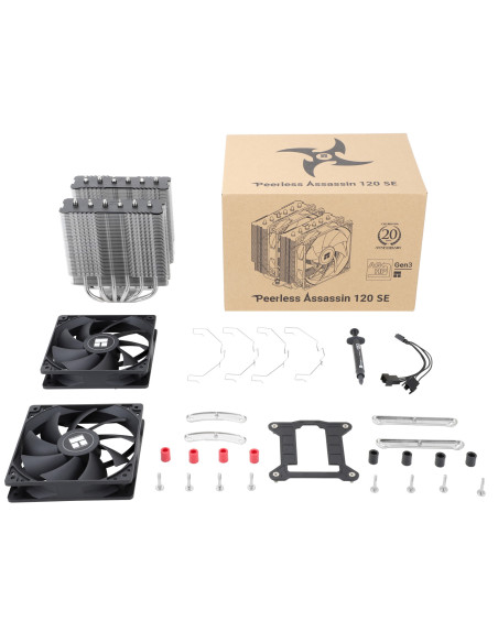 COOLER Thermalright "Peerless Assassin 120 SE" skt. Intel si AMD, racire cu aer, dual tower, vent. 2x120mm, 1550 rpm, 6 heatpipe