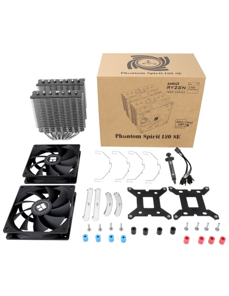 COOLER Thermalright "Phantom Spirit 120 SE" skt. Intel si AMD, racire cu aer, dual tower, vent. 2x120mm, 1500 rpm, 7 heatpipe, i