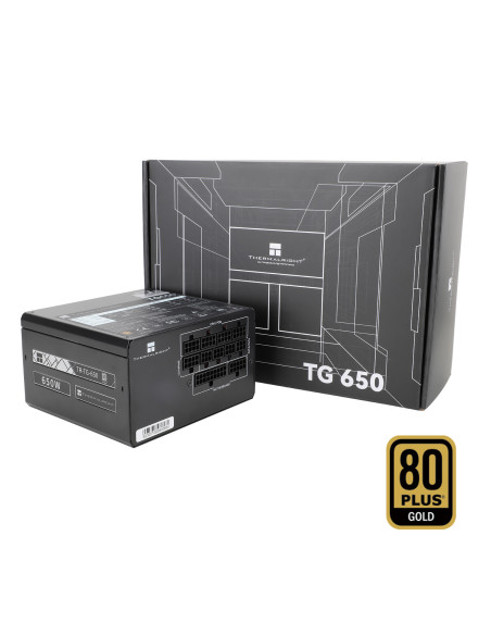 SURSA Thermalright, 650W, certificare 80 Plus Gold, modular, fan 120mm, negru, "TR-TG 650"