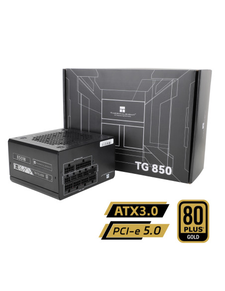 SURSA Thermalright, 850W, certificare 80 Plus Gold, modular, fan 120mm, negru, "TR-TG 850"
