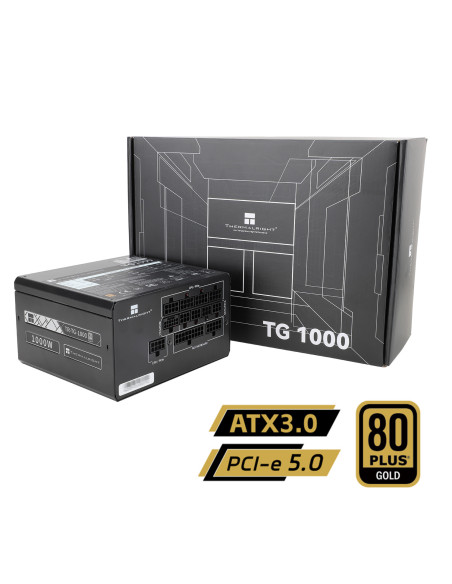 SURSA Thermalright, 1000W, certificare 80 Plus Gold, modular, fan 120mm, negru, "TR-TG 1000"