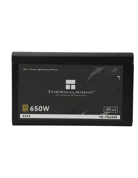 SURSA Thermalright "TR-TG650S", 650W, certificare 80 Plus Gold, non-modular, LLC, DC to DC, fan 120mm, negru, "TR-TG650S"