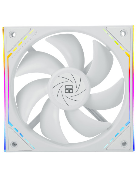 VENTILATOR Thermalright "TL-M12W", 120mm, 1500 RPM, S-FDB Bearing, 47.6 CFM, LED ARGB, 4pin PWM, alb, "TL-M12W"