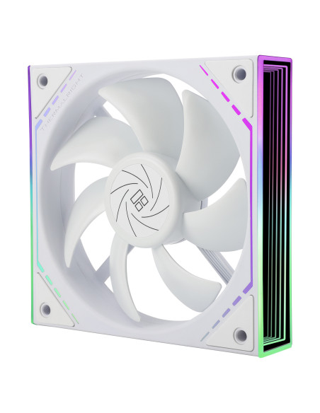 VENTILATOR Thermalright "TL-M12W", 120mm, 1500 RPM, S-FDB Bearing, 47.6 CFM, LED ARGB, 4pin PWM, alb, "TL-M12W"
