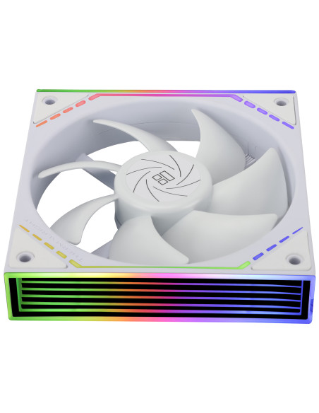 VENTILATOR Thermalright "TL-M12W", 120mm, 1500 RPM, S-FDB Bearing, 47.6 CFM, LED ARGB, 4pin PWM, alb, "TL-M12W"