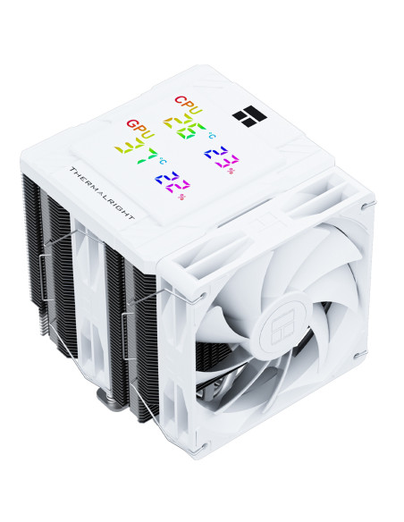 COOLER Thermalright "Peerless Assassin 120 Digital White" skt. Intel si AMD, racire cu aer, vent. 2 x 120mm (TL-C12C-X28 V2), 18
