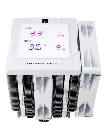 COOLER Thermalright "Peerless Assassin 120 Digital White" skt. Intel si AMD, racire cu aer, vent. 2 x 120mm (TL-C12C-X28 V2), 18