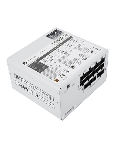 SURSA Thermalright "TR-KG850W", 850W, certificare 80 Plus Gold, modular, LLC, DC to DC, fan 120mm, alb, "TR-KG850W"