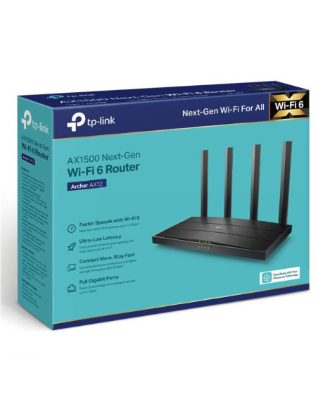 Routere Wireless TP-LINK TPL WI-FI 6 ROUTER AX1500 ARCHER AX12