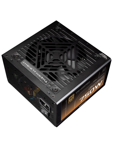 SURSA Thermalright "TR-KG750-sleeved", 750W, certificare 80 Plus Gold, modular, LLC, DC to DC, fan 120mm, negru, "TR-KG750-sleev