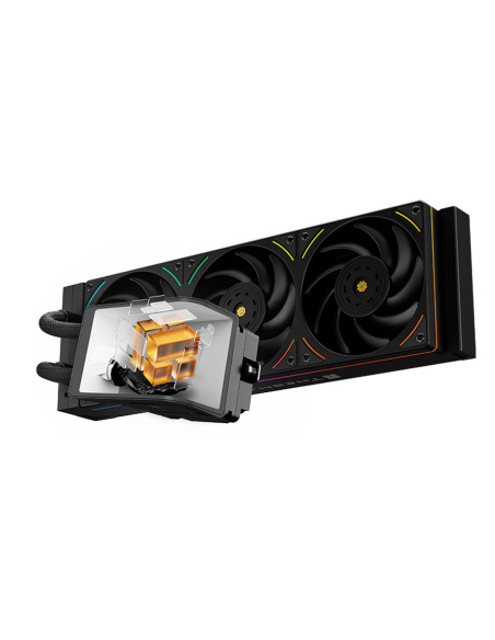 COOLER Thermalright "Wonder Vision 360 UB Argb Black", skt. Intel si AMD, racire cu lichid AIO, 3 x 120mm, 2150 rpm, pompa 6400