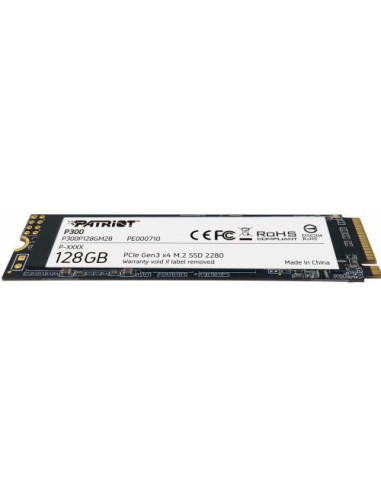 SSD PATRIOT, P300, 128GB, M.2, PCIe Gen3.0 x4,...