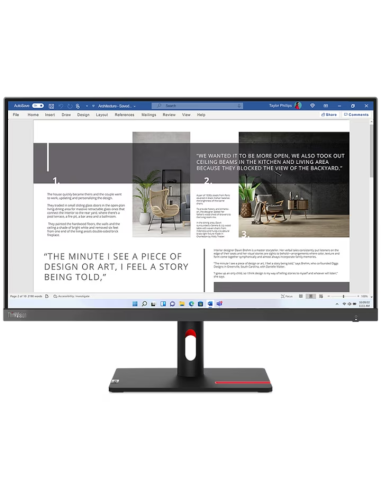 Monitor LED IPS Lenovo ThinkVision S27i-30,...