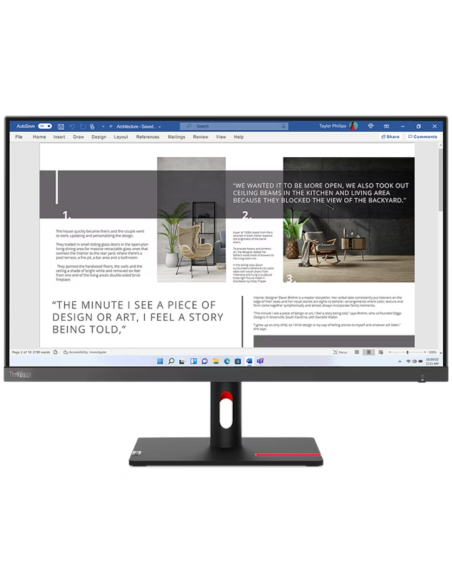 Monitor LED IPS Lenovo ThinkVision S27i-30, 27", Full HD (1920x1080), 100Hz, 4ms, 2x HDMI, VGA, VESA, gri