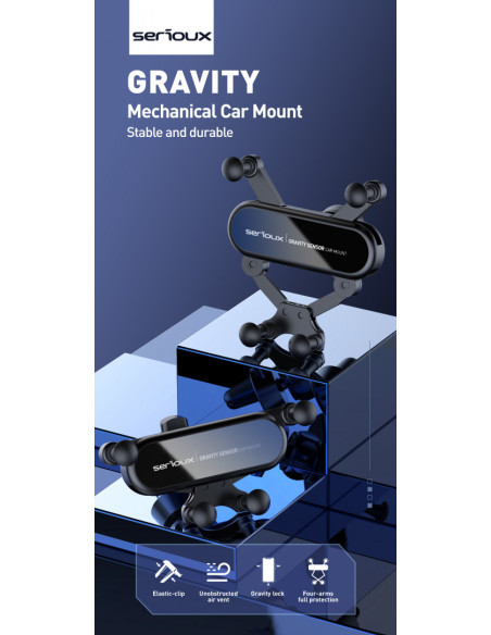 Accesorii SERIOUX SUPORT AUTO TELEFON GRAVITY SERIOUX CH04