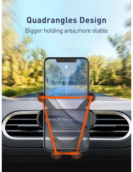 Accesorii SERIOUX SUPORT AUTO TELEFON GRAVITY SERIOUX CH04