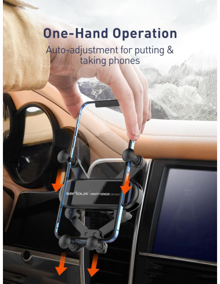 Accesorii SERIOUX SUPORT AUTO TELEFON GRAVITY SERIOUX CH04