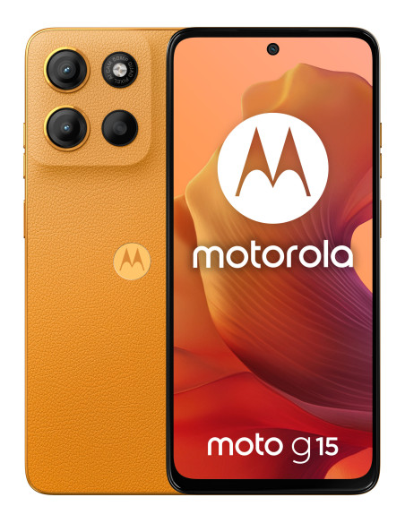 Moto g15, 128GB, 4GB RAM, Dual SIM, 4G, Tri-Camera, Sunrise Orange "PB6E0011PL"