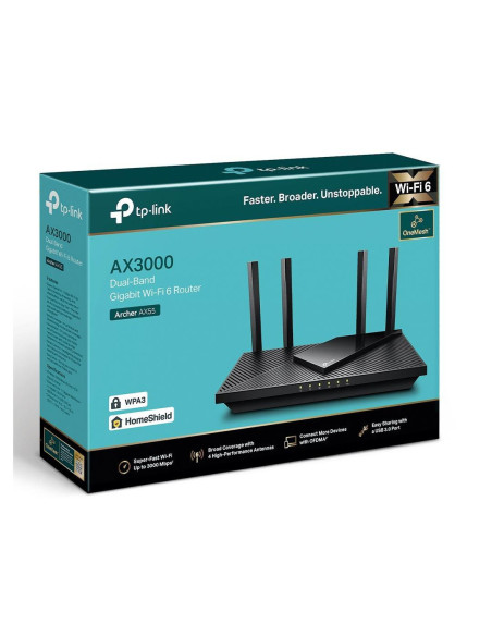 Routere Wireless TP-LINK TPL WI-FI 6 ROUTER GB ARCHER AX55