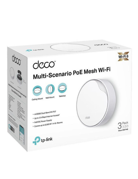 Routere Wireless TP-LINK DECO X50-POE AX3000 MESH 3PK