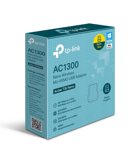 Routere Wireless TP-LINK ADAPTOR WI-FI USB2.0 AC1300 NANO
