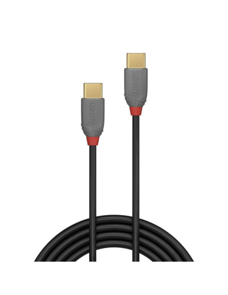 Cabluri periferice LINDY Cablu Lindy 1m USB 2.0 Type-C, Anthra