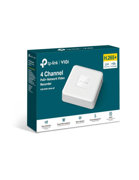 NVR TP-LINK TPL VIGI 4 CH POE+ NW VIDEO RECORDER