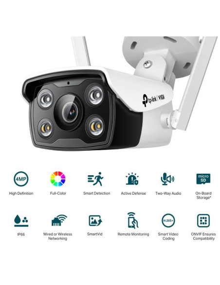 Camere supraveghere IP TP-LINK TPL VIGI 4MP BULLET WIFI CAM 4MM C340-W