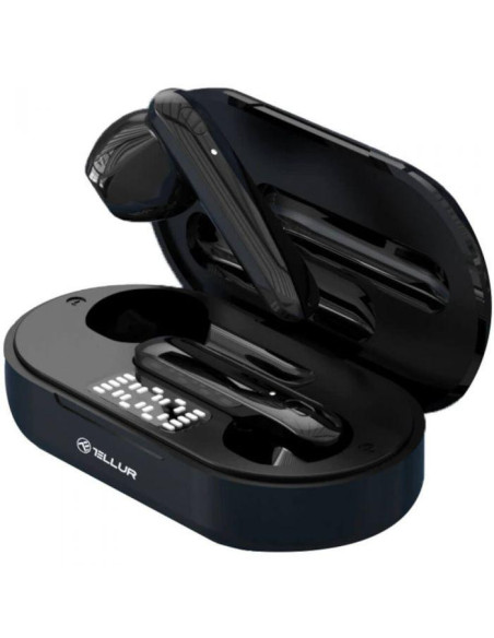 Casti audio TELLUR Casti Bluetooth Tellur Flip TWS, negru