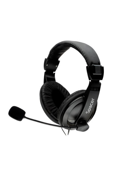 Casti audio SPACER Casti cu micr. Spacer, multimedia, negru