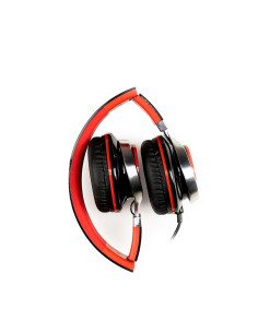 Casti audio SPACER Casti cu micr. Spacer cu fir, negru/rosu 2