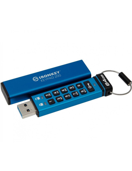 Memorii USB Kingston IronKey Keypad 200 USB 3.2 64GB