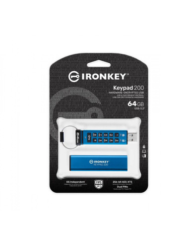 Memorii USB Kingston IronKey Keypad 200 USB 3.2...