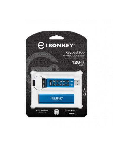 Memorii USB Kingston IronKey Keypad 200 USB 3.2...