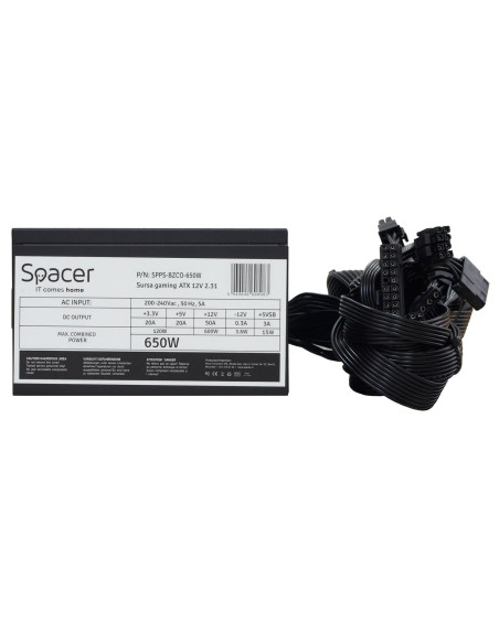 Surse PC SPACER Sursa Spacer ATX BZCO-650 650W