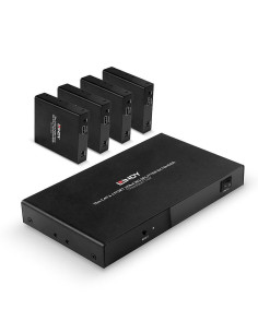Splittere audio-video Lindy 70m 4 Port Cat6 HDMI 4K60...