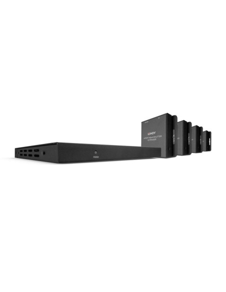 Splittere audio-video Lindy 50m Cat.6 4 Port HDMI & IR Extende