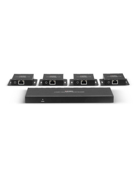 Splittere audio-video Lindy 50m Cat.6 4 Port HDMI & IR Extende