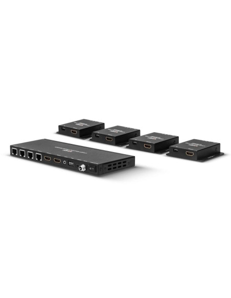Splittere audio-video Lindy 50m Cat.6 4 Port HDMI & IR Extende