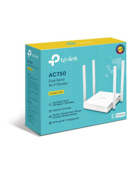 Routere Wireless TP-LINK TPL ROUTER AC750 DUAL-B ARCHER C24