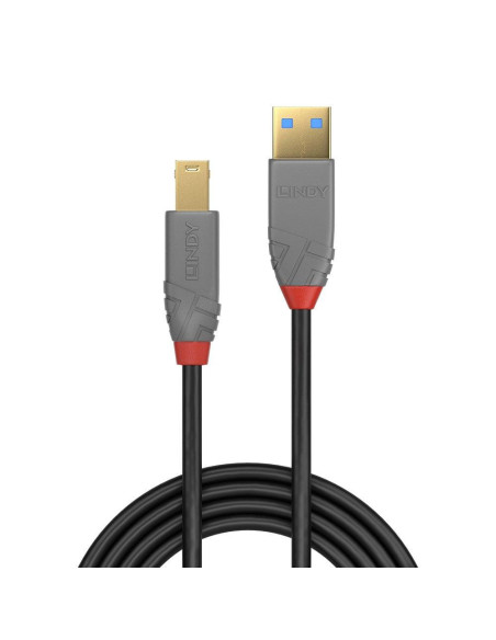 Cabluri periferice LINDY Cablu Lindy 5m USB 3.0 Typ A to B, Anthr