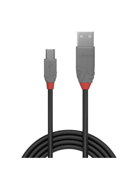Cabluri periferice LINDY Cablu Lindy 2m USB 2.0 Type A to MiniUSB