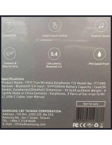 Casti audio Samsung True Wireless In-Ear Buds...