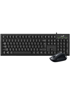 Kit mouse tastatura GENIUS Kit Genius KM-160 cu fir, negru
